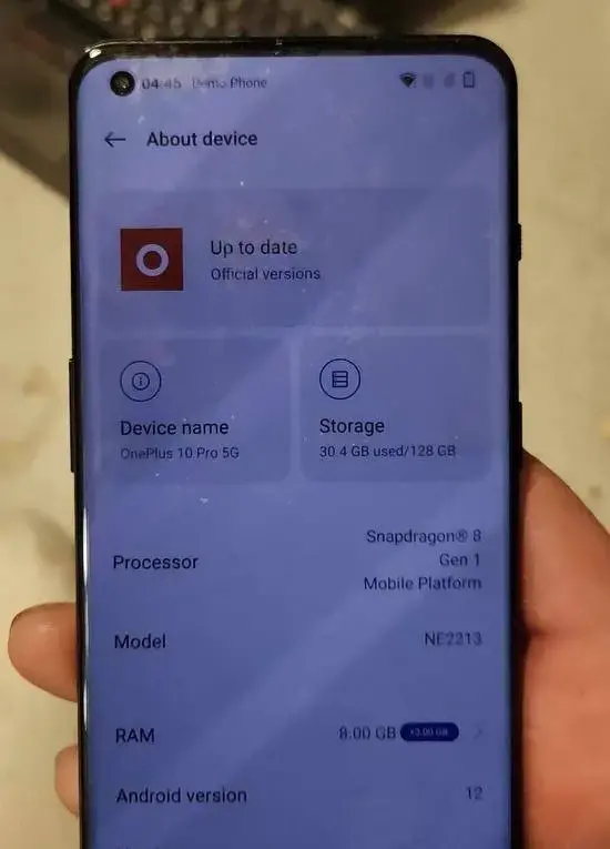 OnePlus 10 Pro 5G NE2213 Remove Demo Mode OK