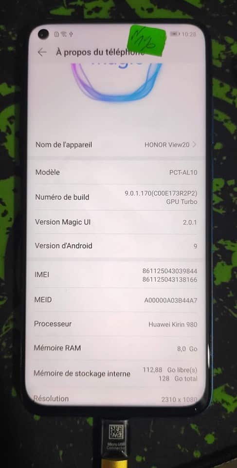Honor View 20 PCT-AL10 REMOVE HUAWEI ID Success