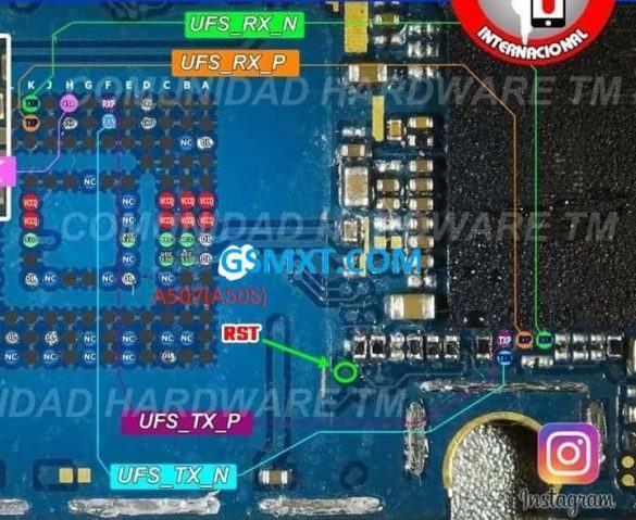 Pinout SAMSUNG GALAXY A50S SM-A507F UFS