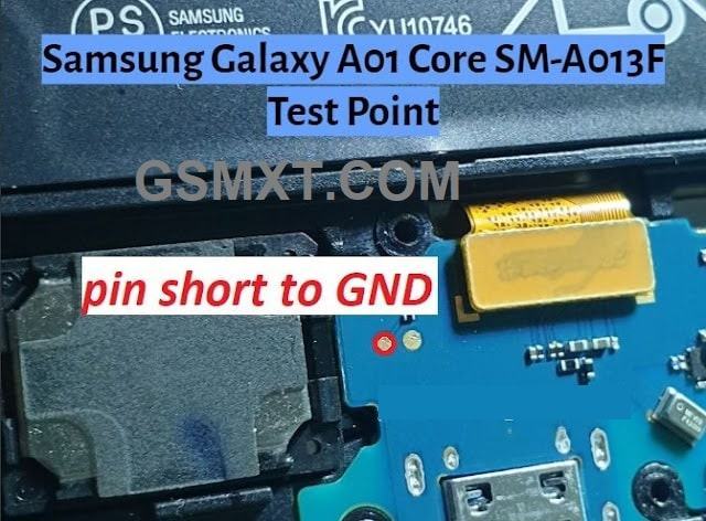 Samsung A01 Core SM-A013F Test Point Remove Frp