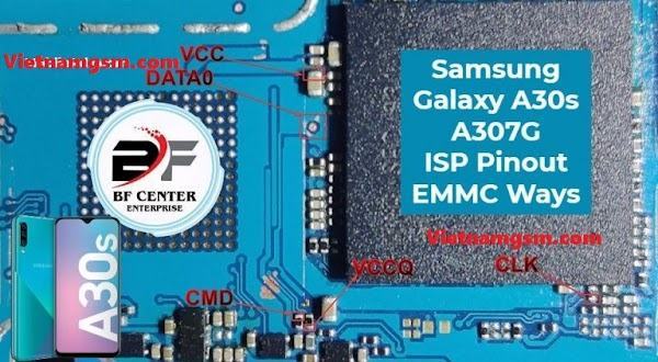 Samsung A30s SM-A307G Pinout Remove Frp