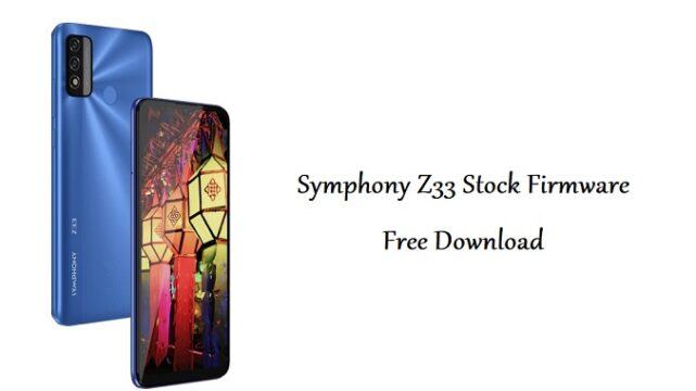 Symphony Z33 Firmware Flash File – Unbrick, Remove frp