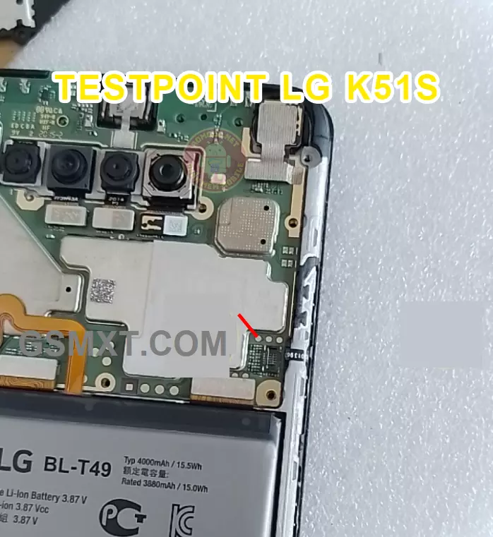 LG K51S K510 Test Point Remove Frp