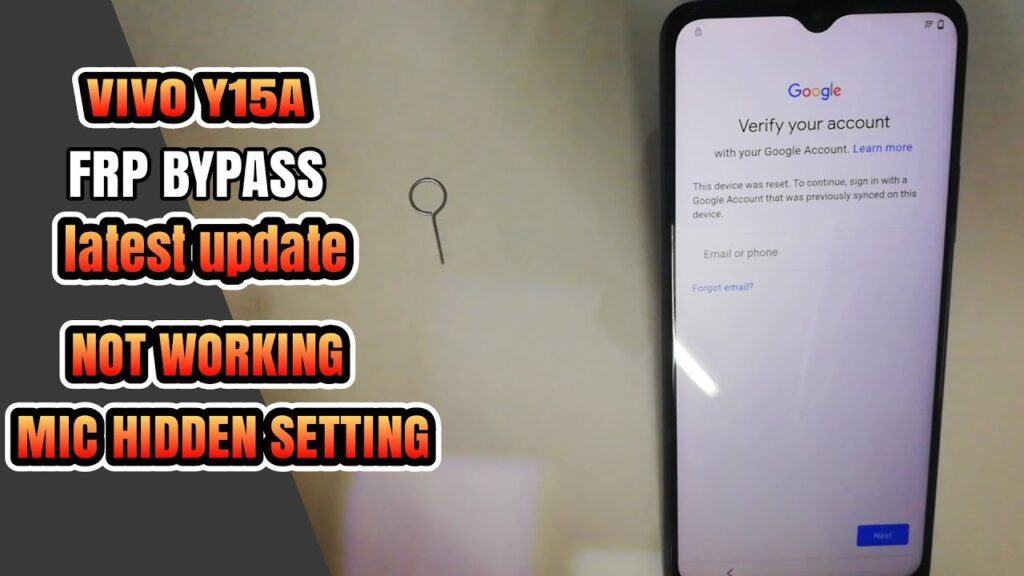 Bypass FRP Vivo Y15A PD2140IF Unlock Without PC Method 2022
