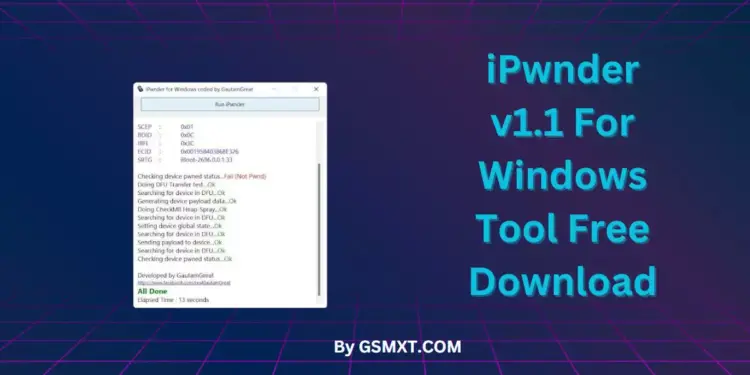 iPwnder v1.1 For Windows Tool Free Download