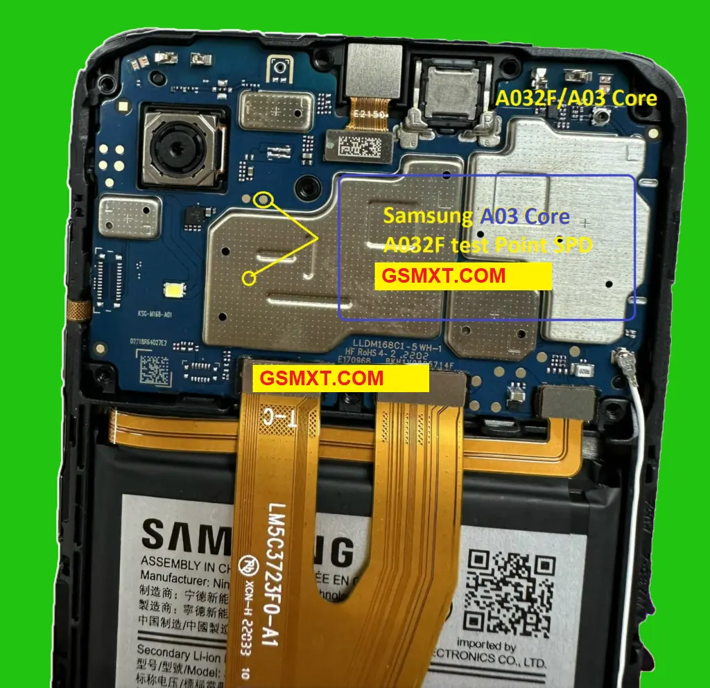 Samsung A03 Core SM-A032F Test Point Remove Frp