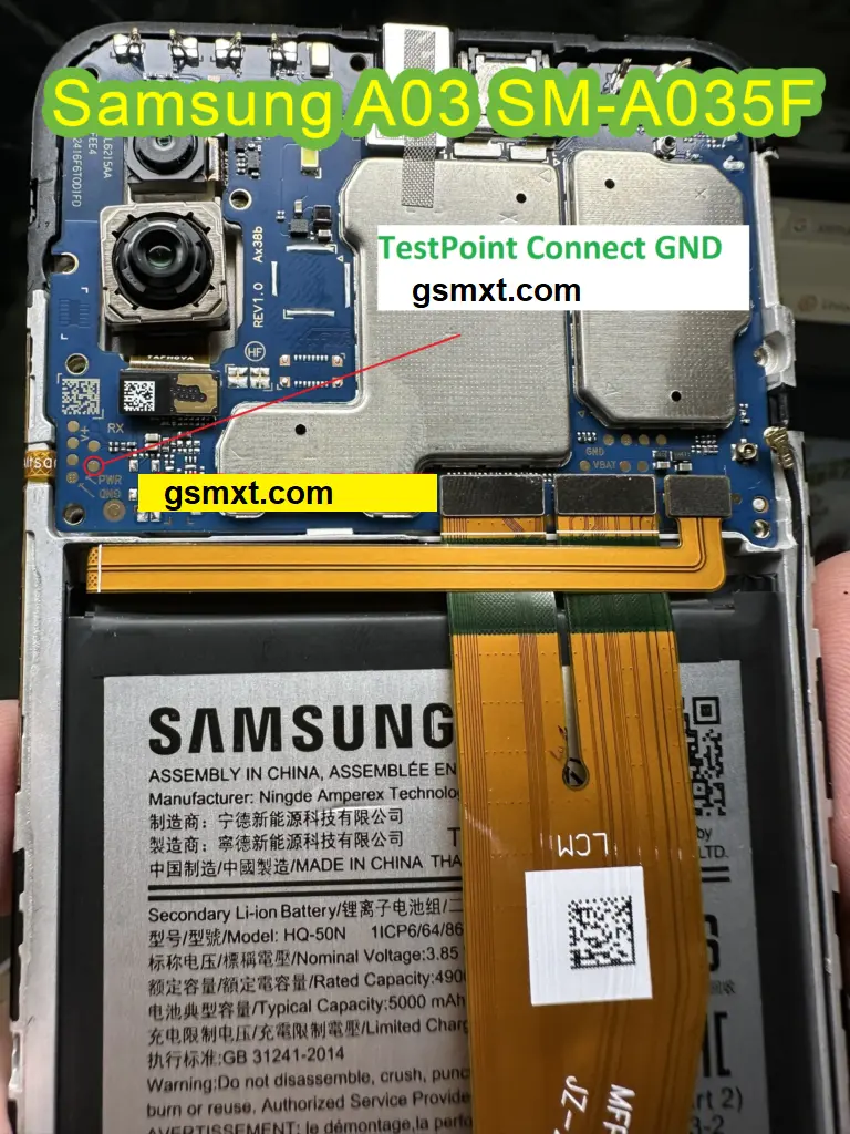 Share Samsung A03 SM-A035F Test Point Remove Frp