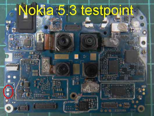 Nokia 5.3 Test Point Reboot in 9008 EDL Mode