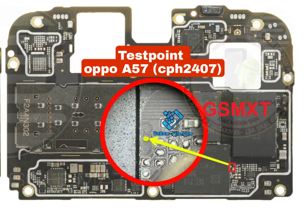 Oppo A57 CPH2407 Test point Remove Frp | Unbrick