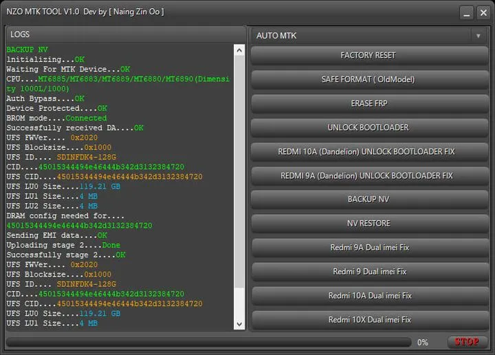 NZO MTK TOOL V1.0 Free Download Latest Version