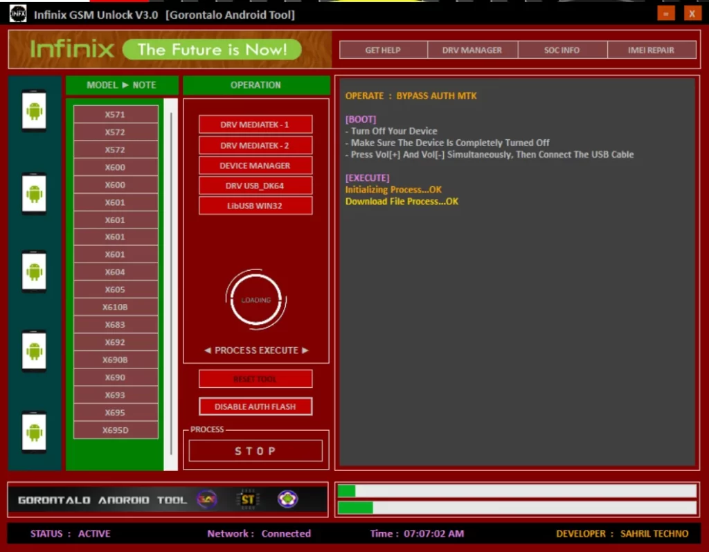 Infinix GSM Unlock Tool V3.5 Free Download Setup Link