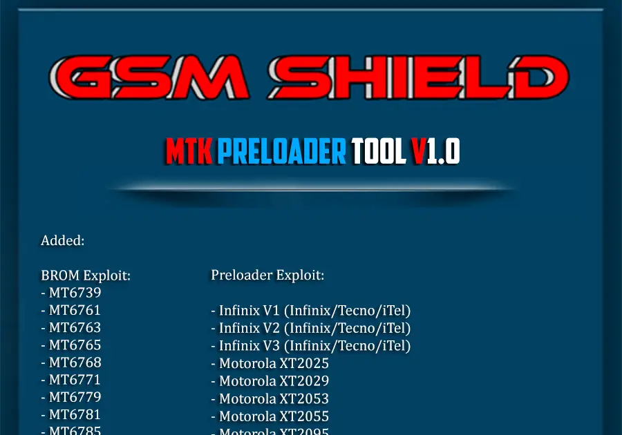 GSMShield Box MTK Preloader Tool v1.0 Free Download