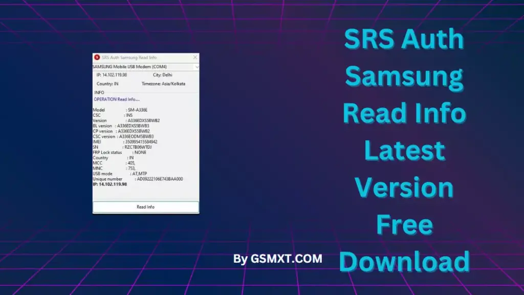 SRS Auth Samsung Read Info Latest Version Free Download