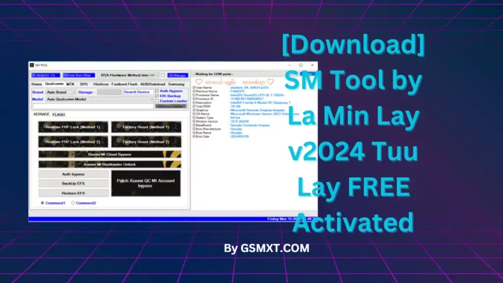 [Download] SM Tool by La Min Lay v2024 Tuu Lay FREE Activated