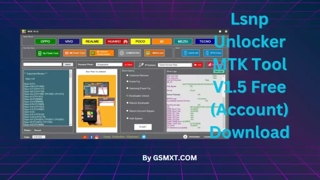 Lsnp Unlocker MTK Tool V1.5 Free (Account) Download