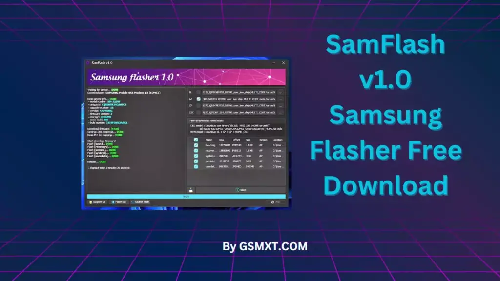 SamFlash v1.0 Samsung Flasher Free Download