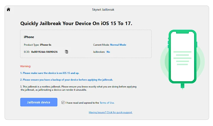 iOS 15 and iOS 17 rootless jailbreak